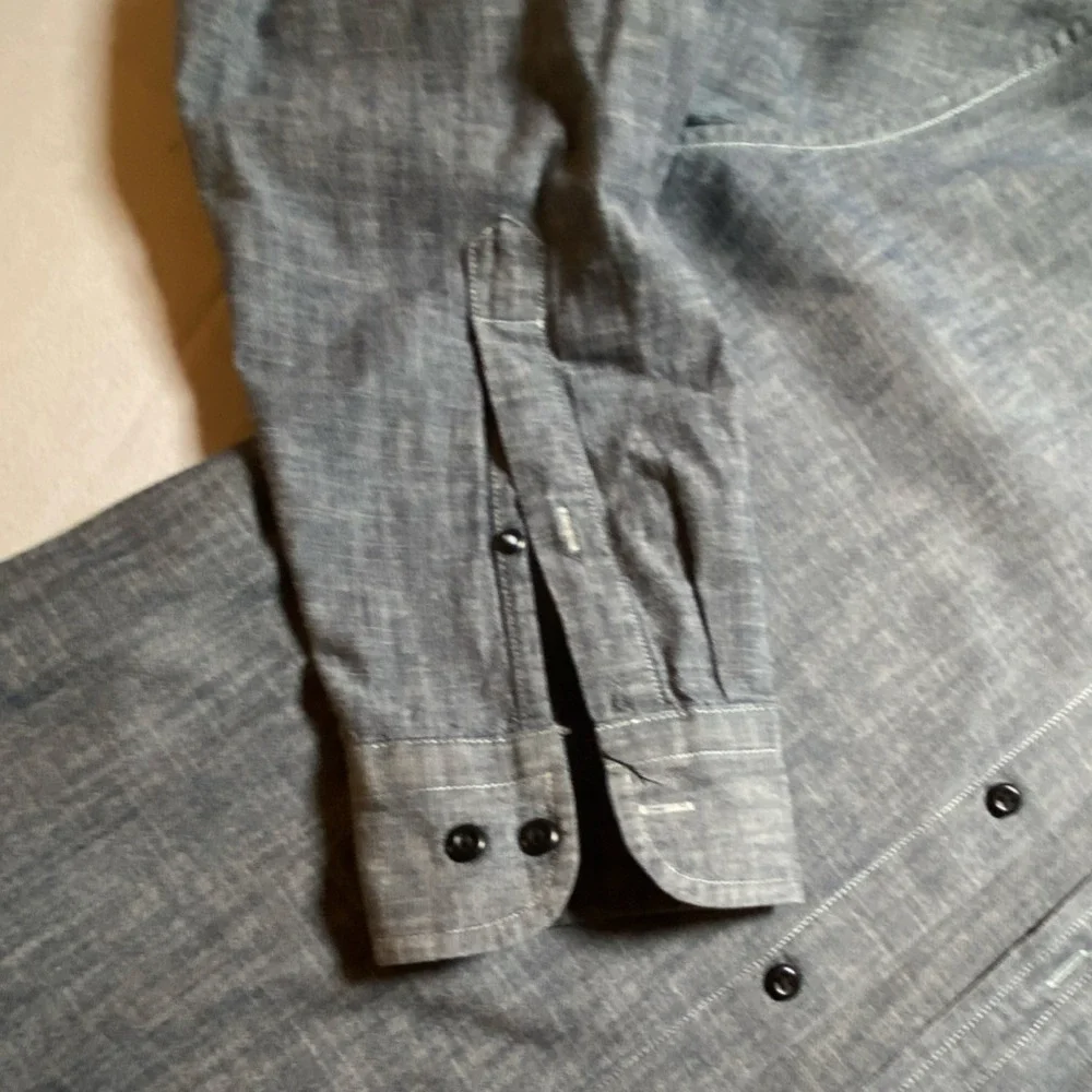Banana Republic Slim Fit Blue Button-Down Shirt Men's Size L Cotton
